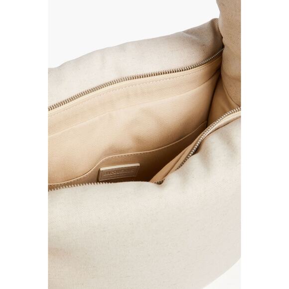 Jacquemus NWT Le Cuscinu Canvas Shoulder Bag Ecru Linen Designer Tote - Picture 4 of 10